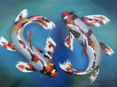 Original Fine Art Fish Paintings by Elvira Gord