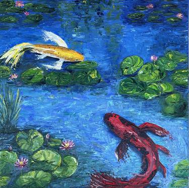 Print of Fish Paintings by Elvira Gord