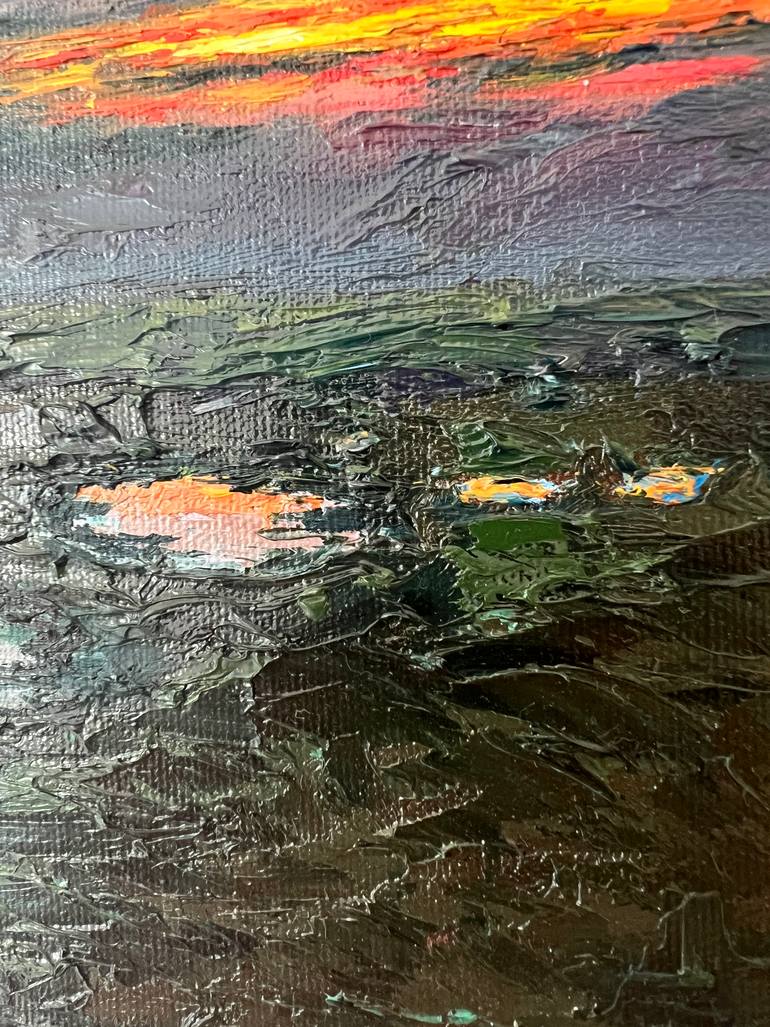 Original Impressionism Abstract Painting by Elvira Gord