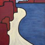 Red cliffs in Ehime by Bruno Albert-Gondrand