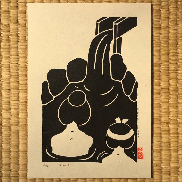 Original Contemporary Women Printmaking by Bruno Albert-Gondrand