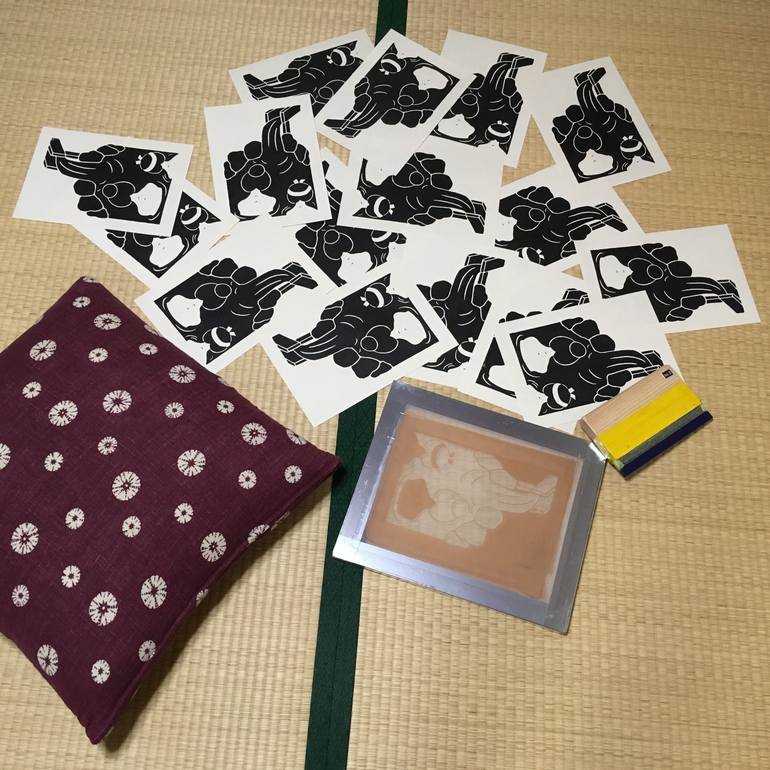 Original Contemporary Women Printmaking by Bruno Albert-Gondrand