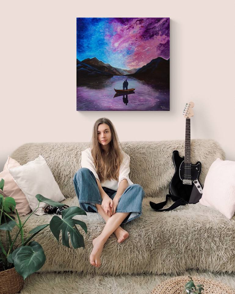 Original Contemporary Love Painting by Madina Turlybekova