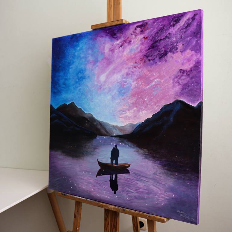 Original Contemporary Love Painting by Madina Turlybekova