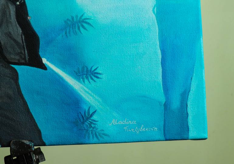 Original Modernism People Painting by Madina Turlybekova