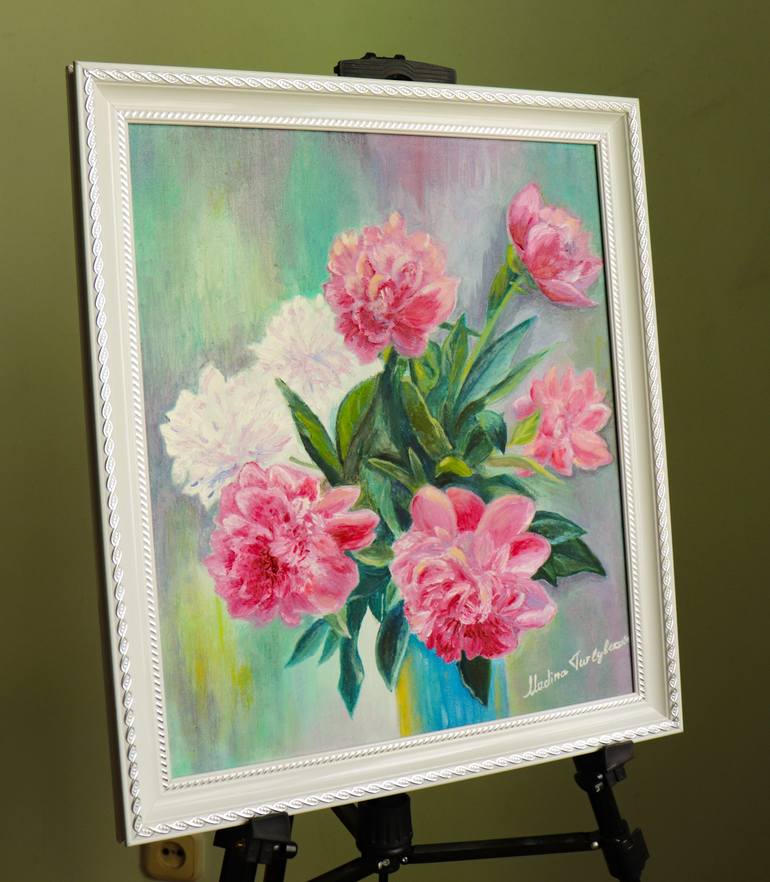 Original Floral Painting by Madina Turlybekova