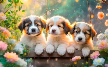 Print of Artificial Intelligence Dogs Digital by Colby Schmitz