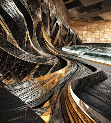 Original Abstract Architecture Digital by Colby Schmitz