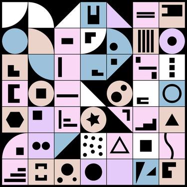 Print of Abstract Geometric Digital by Dave Stevens