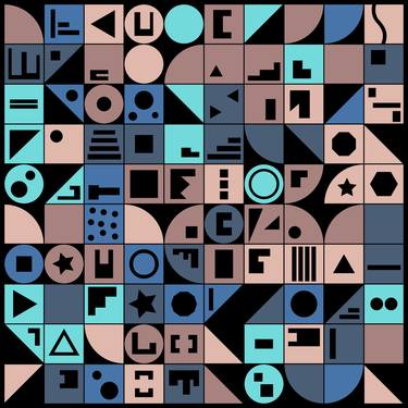 Print of Abstract Geometric Digital by Dave Stevens