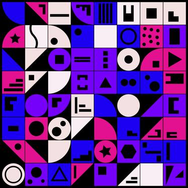 Print of Abstract Geometric Digital by Dave Stevens