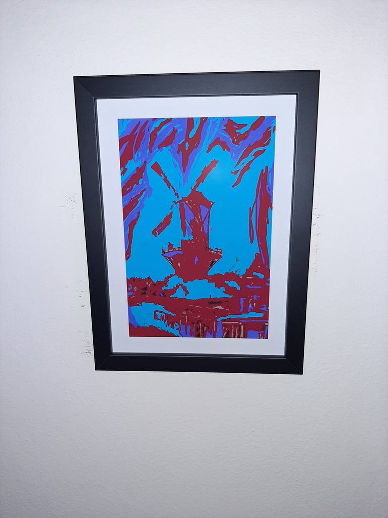 Original Abstract Landscape Mixed Media by Arthie Pcs