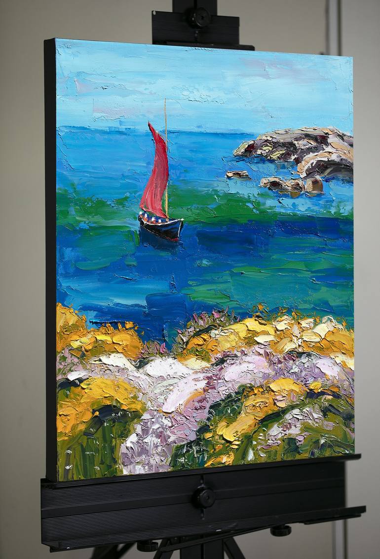 Original Contemporary Seascape Painting by Stanislav Sidorov