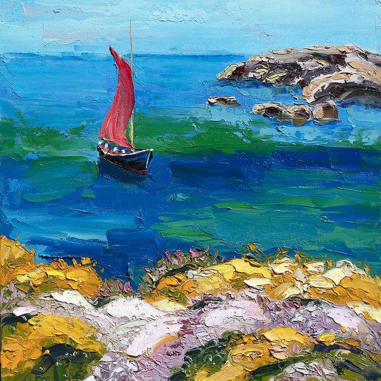 Original Contemporary Seascape Painting by Stanislav Sidorov