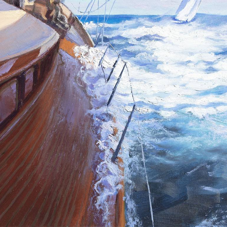 Original Contemporary Sailboat Painting by Stanislav Sidorov