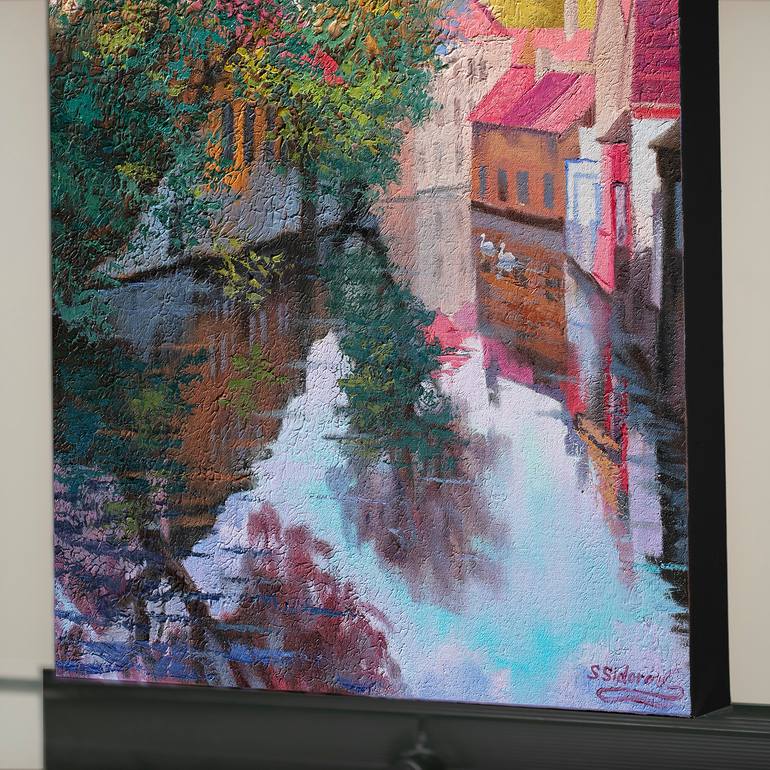 Original Contemporary Architecture Painting by Stanislav Sidorov