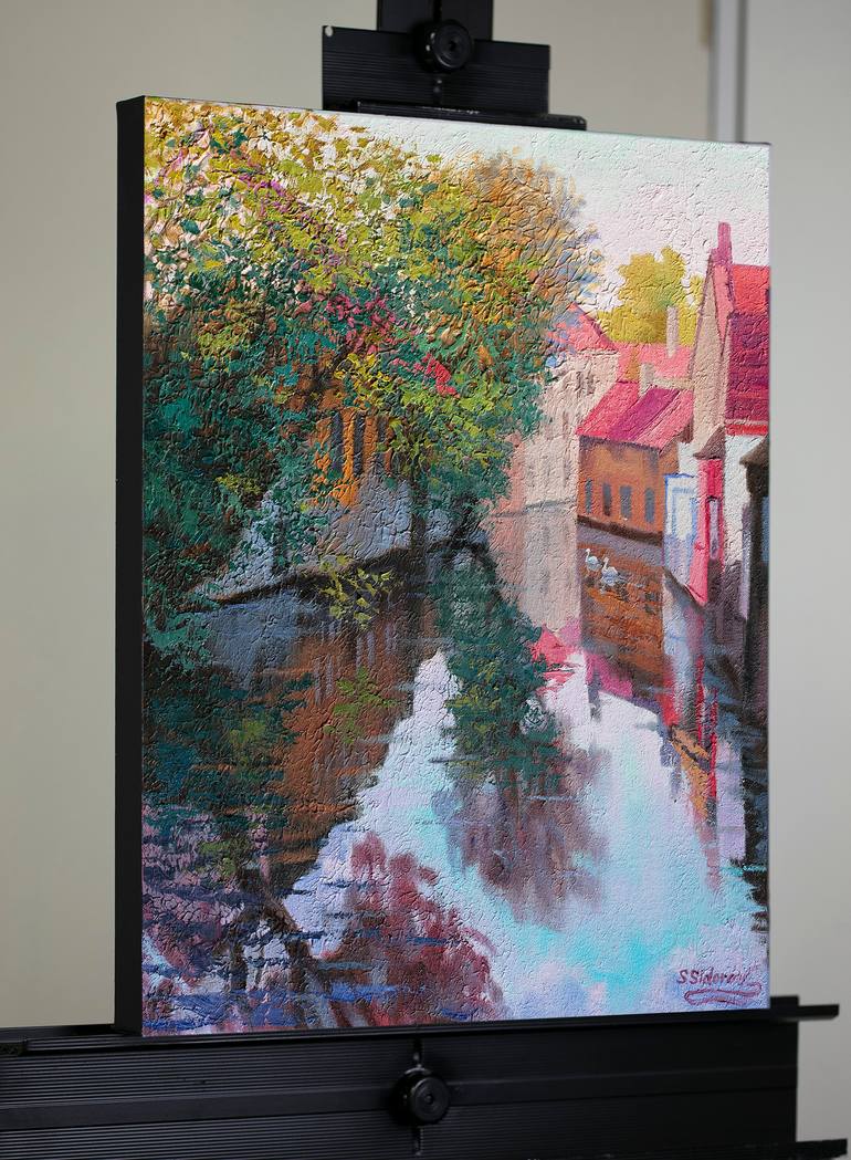 Original Contemporary Architecture Painting by Stanislav Sidorov