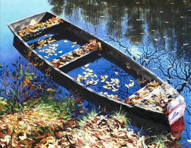 Print of Boat Paintings by Stanislav Sidorov