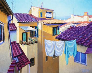 Original Expressionism Architecture Paintings by Stanislav Sidorov