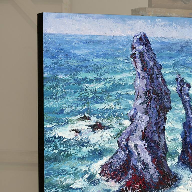 Original Contemporary Seascape Painting by Stanislav Sidorov