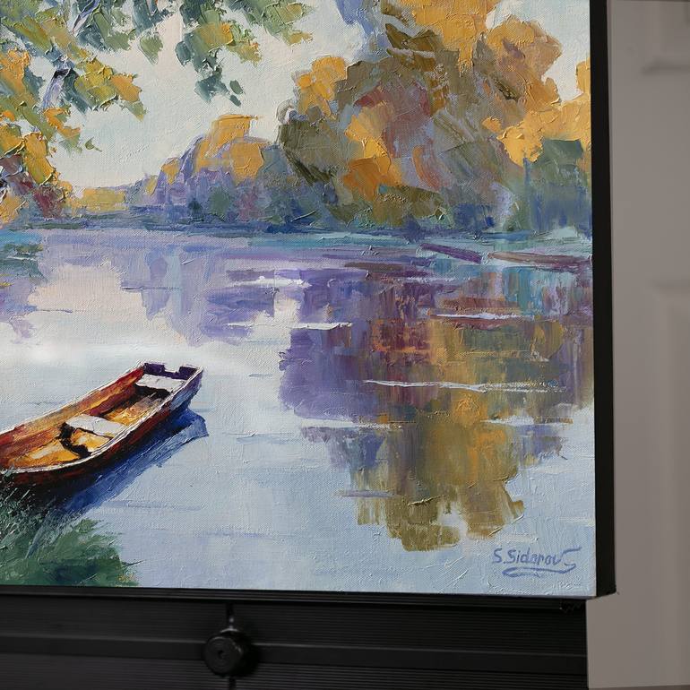Original Contemporary Boat Painting by Stanislav Sidorov