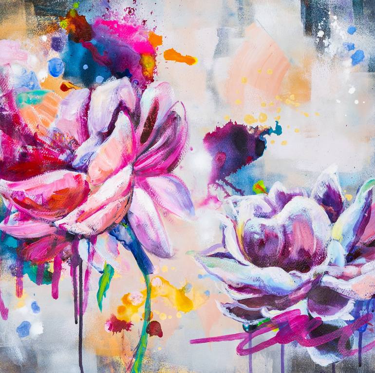 Fragrant Rosé Painting by Milan Dècor Saatchi Art