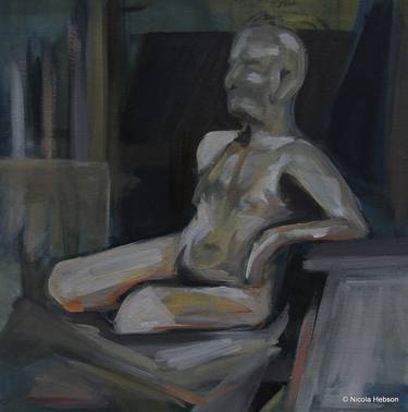 Original Nude Painting by Nicola Hebson