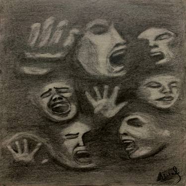 Print of People Drawings by Ayesha saleem