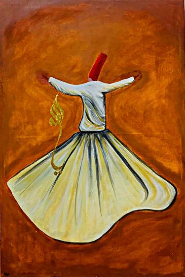 Original Portraiture Calligraphy Painting by Ayesha Saleem