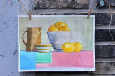 Print of Cubism Still Life Paintings by Angelina Riabinina