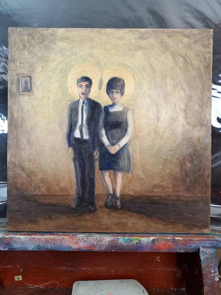 Original Conceptual People Painting by Janelle Schneider
