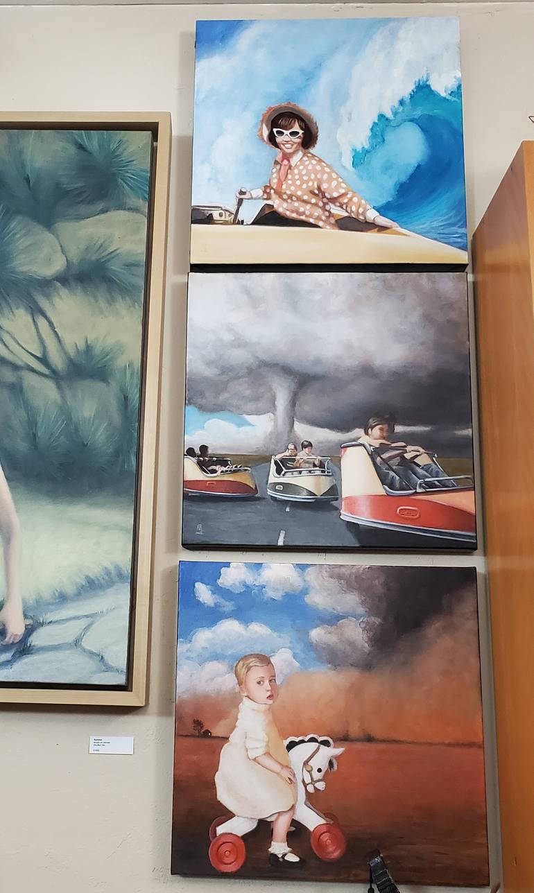 Original Figurative Boat Painting by Janelle Schneider