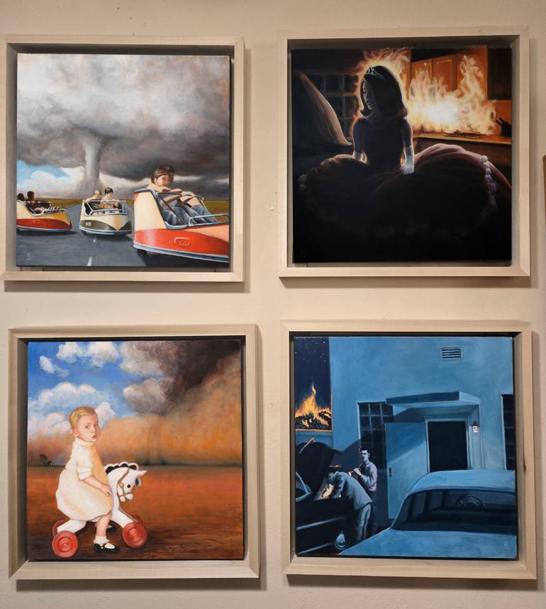 Original Contemporary People Painting by Janelle Schneider