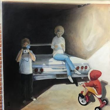 Original Conceptual People Paintings by Janelle Schneider
