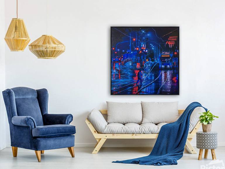 Original Contemporary Cities Painting by Todd Simpson