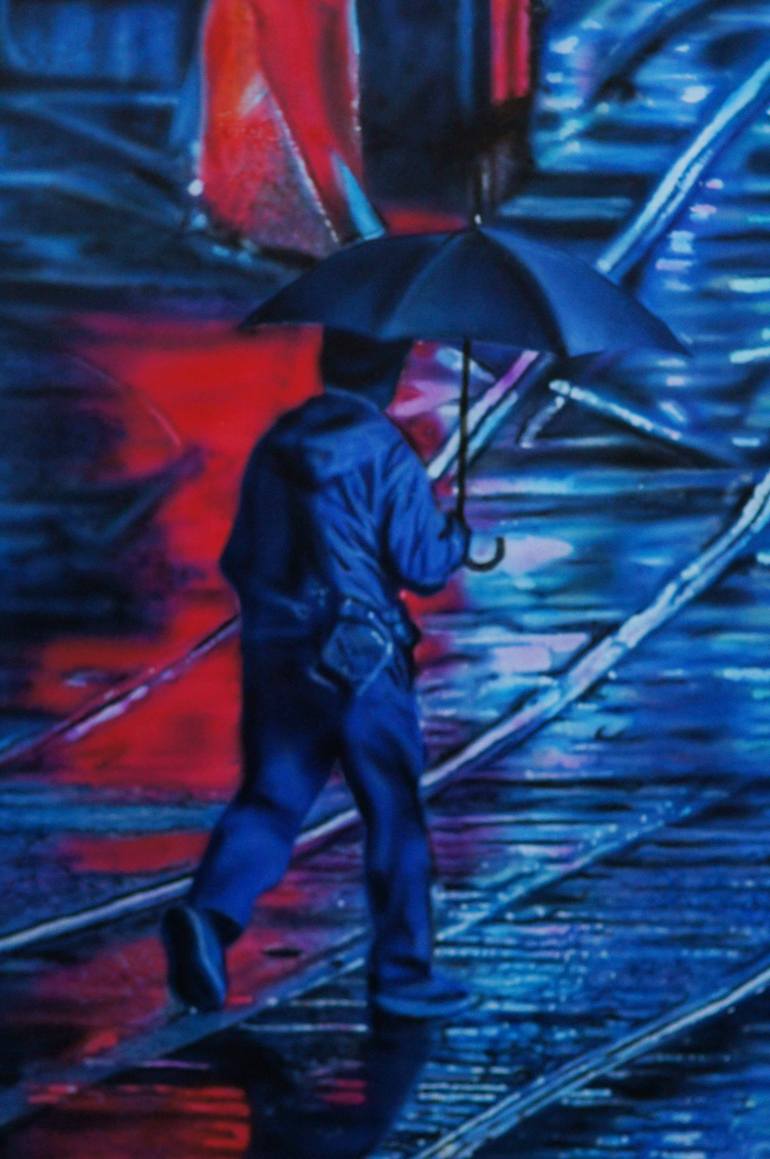 Original Contemporary Cities Painting by Todd Simpson