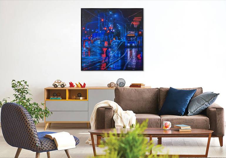 Original Contemporary Cities Painting by Todd Simpson