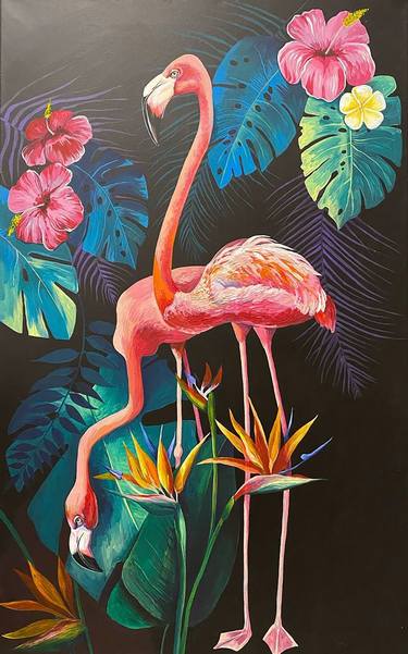 Original Expressionism Animal Paintings by Natalia Grebenkina