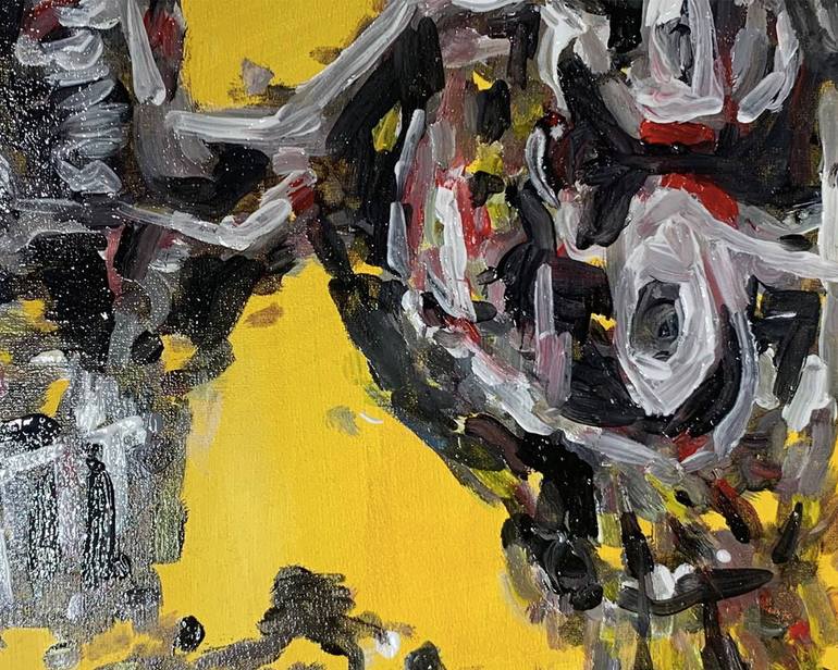 Original Abstract Fantasy Painting by Paint Byrobot