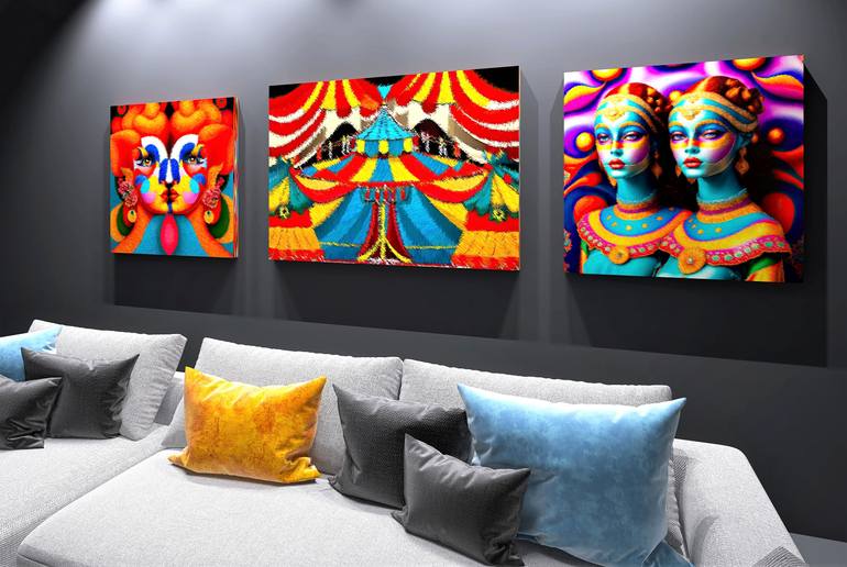 Original Abstract Expressionism Abstract Digital by Olga Sosova
