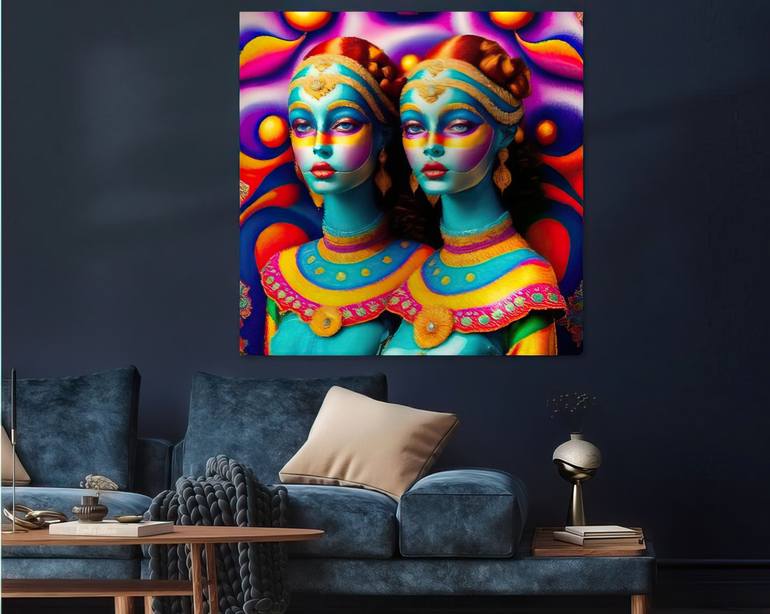 Original Abstract Expressionism Abstract Digital by Olga Sosova