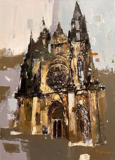 Original Abstract Architecture Paintings by Vahan Shahbazyan