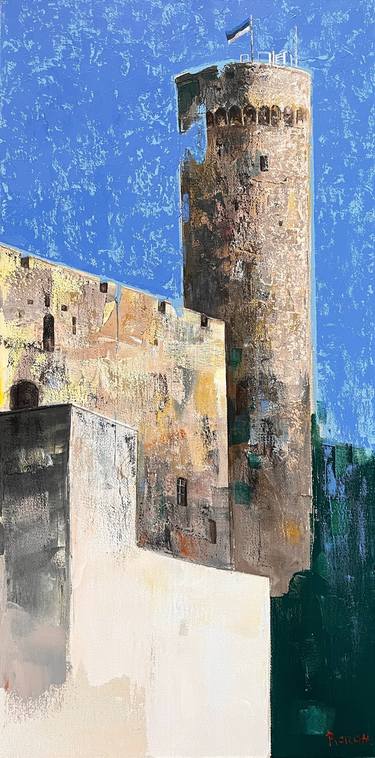 Original Abstract Expressionism Architecture Paintings by Vahan Shahbazyan