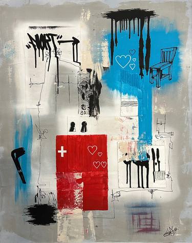 Original Pop Art Abstract Paintings by T Sofdforty