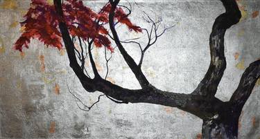 Original Expressionism Tree Painting by gaby roter