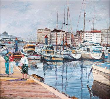 Print of Impressionism Boat Paintings by Eduardo Casal