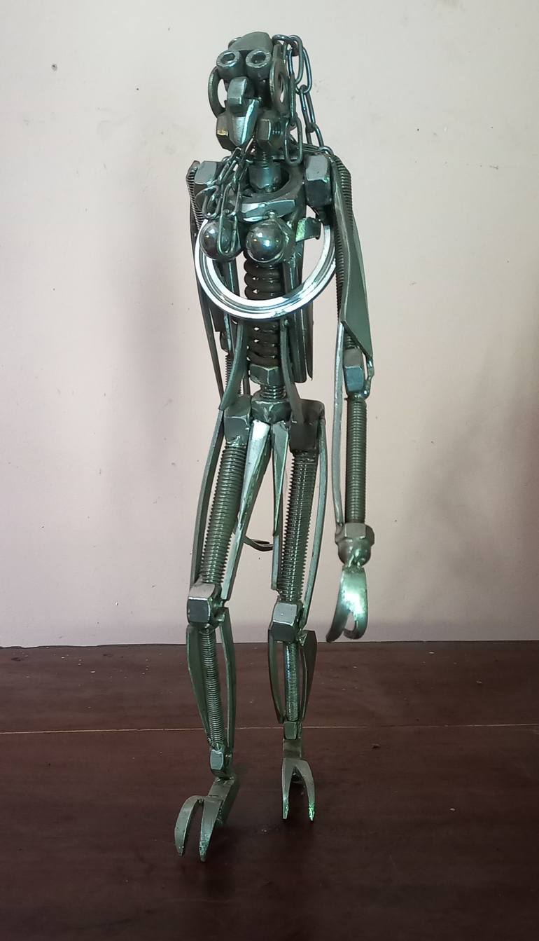 Original Abstract Outer Space Sculpture by Dilan Sugathapala