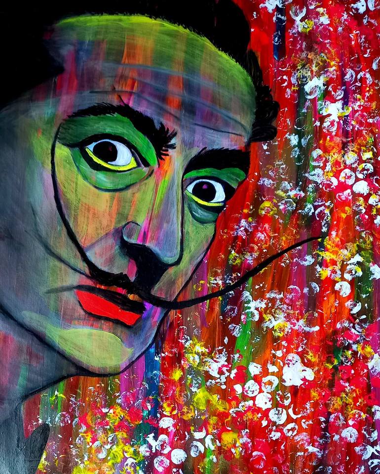 Salvador Dali Painting by Dilan Sugathapala