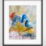Sold with white mat - does not include the frame