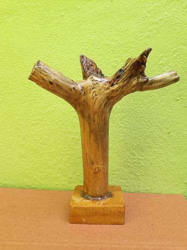 Driftwood Sculpture Cross _Made by Teak wood thumb